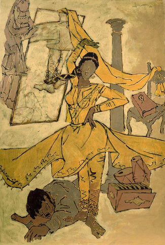 Devdas - M F Husain - Figurative Painting - Art Prints