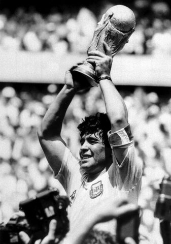 Diego Maradona - Football Legend - Argentina World Cup Win - Sports Poster - Large Art Prints by Joel Jerry