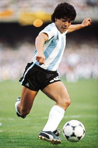 Diego Maradona - Football Legend - Sports Poster - Large Art Prints by Joel Jerry