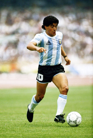 Diego Maradona - Football Legend - Sports Poster - Large Art Prints by Joel Jerry