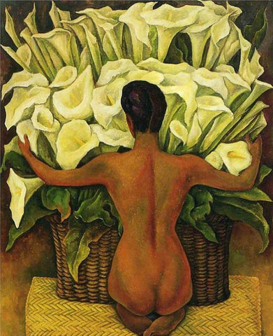 Nude With Calla Lilies - Life Size Posters