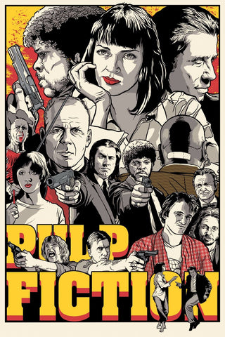Digital Art - Pulp Fiction - Hollywood Collection - Framed Prints by Joel Jerry
