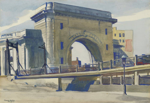 Manhattan Bridge Entrance - Edward Hopper - Framed Prints