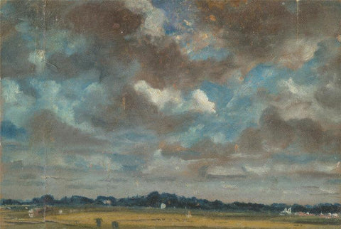 Extensive Landscape With Grey Clouds - Life Size Posters by John Constable