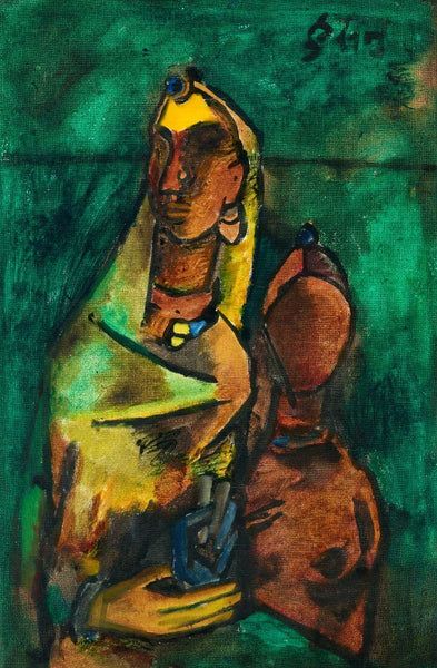 Female Figures - Maqbool Fida Husain Painting - Posters