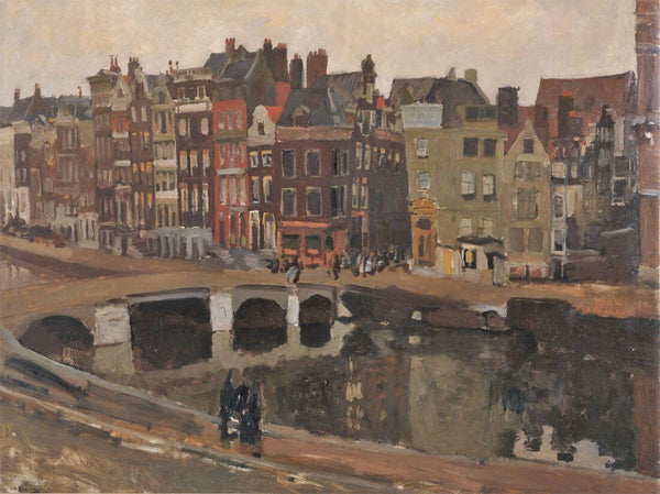 The Rokin in Amsterdam (Das Rokin in Amsterdam) - George Breitner - Dutch Impressionist Painting - Life Size Posters