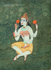 Goddess Vidyalakshmi (One Of Ashtalakshmi - Incarnation As Goddess Of Knowledge) - Indian Painting - Life Size Posters