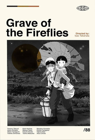 Grave Of The Fireflies Japanese Anime Poster Canvas Art Print Home