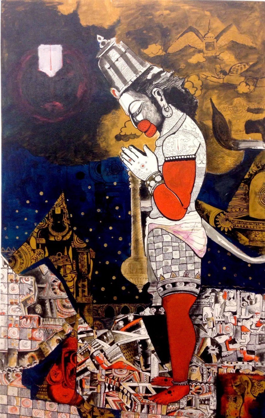 Lord Hanuman Acrylic Wall Art – auromin.in