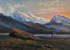 Himalayan Landscape - Jamini Prakash Gangooly - Bengal School Indian Art Painting - Canvas Prints