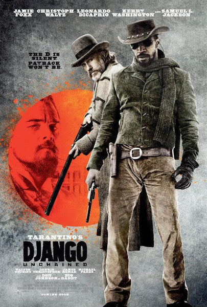 Hollywood Movie Poster II - Django Unchained - Canvas Prints