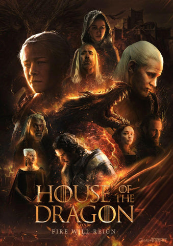 House Of The Dragon (GoT) - TV Show Poster 2 - Large Art Prints