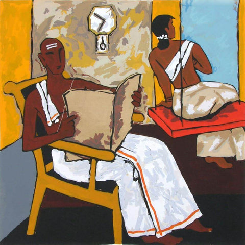 Household (Kerala Folklore Series V) - Maqbool Fida Husain - Art Prints