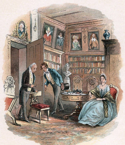 Illustration Of Lawyer (From Bleak House By Charles Dickens) - Legal Office Art Illustration Painting - Art Prints