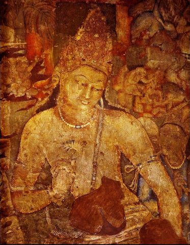 Ajanta Cave Art - Padmapani - Posters by Anonymous Artist