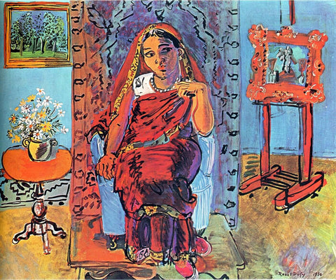 Indian Art - AcrobatArtist - Framed Prints by Raoul Dufy