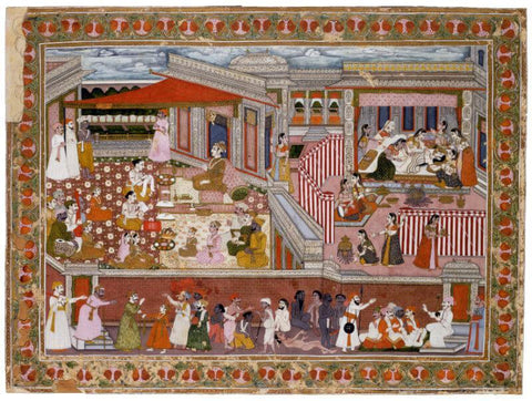Islamic Miniature - Birth in a Palace - Life Size Posters by Tallenge Store
