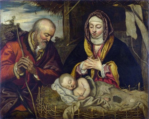The Nativity, 1950 - Canvas Prints by Jacopo Tintoretto