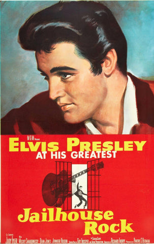 Jailhouse Rock - Elvis Presley - Hollywood Classic English Musical Movie Poster - Large Art Prints