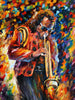 Jazz Legend Miles Davis - Beautiful Colorful Musician Painting - Large Art Prints