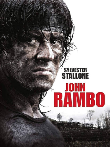 John Rambo - Sylvester Stallone - Hollywood Action Movie Poster - Art Prints