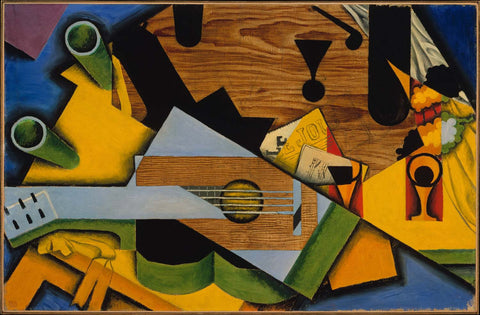 Still Life With A Guitar - Framed Prints by Juan Gris