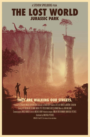 Jurassic Park - The Lost World - Hollywood Movie Art Poster - Posters