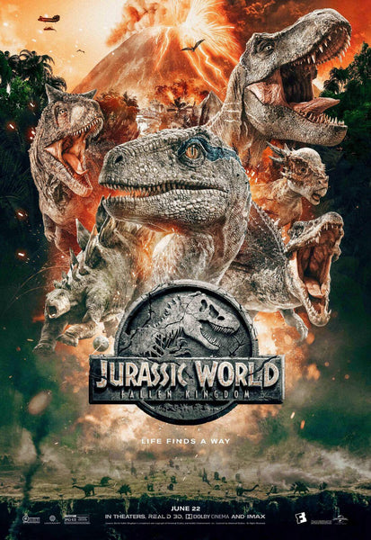 Jurassic World - Fallen Kingdom - Steven Spielberg Sci Fi Dinosaur Hollywood Blockbuster English Movie Poster - Canvas Prints