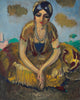 Egyptienne au collier de perles  - Canvas Prints