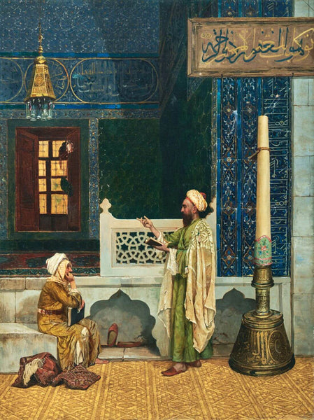 Koranic Instructions - Osman Hamdy Bey - Orientalism Art Painting - Posters