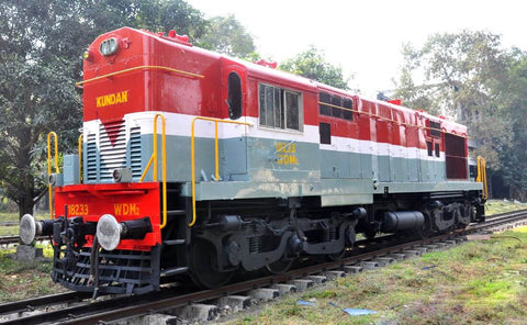 Kundan - First ALCO WDM2 Train Engine Assembled At Varanasi India - Large Art Prints