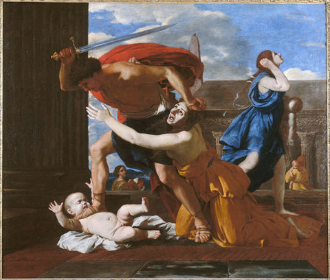 Le massacre des Innocents - Canvas Prints by Nicolas Poussin