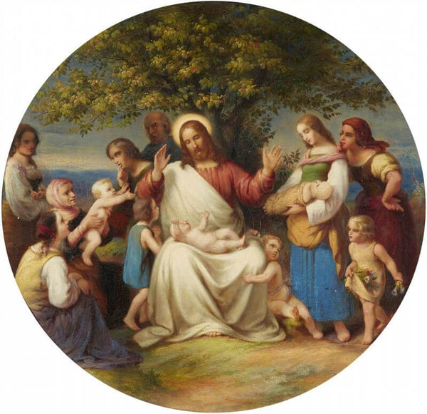 Christ Blessing The Little Children - Posters