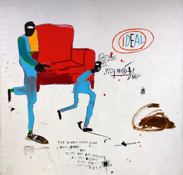 Light Blue Movers - Jean-Michel Basquiat - Abstract Expressionist Painting - Posters