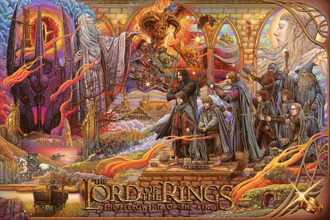 Lord Of The Rings - Fellowship Of The King  - Fan Art Poster - Canvas Prints