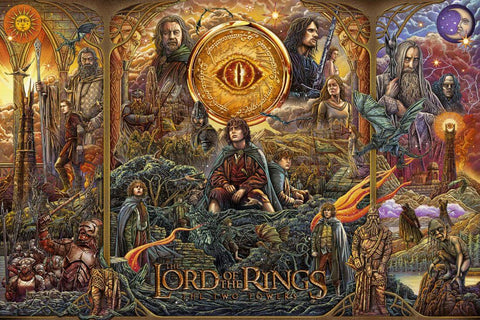 Lord Of The Rings LOTR The Two Towers Tapestry – Bag of Wonders