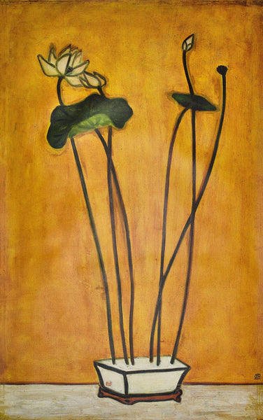 Lotus - Sanyu - Floral Painting - Posters