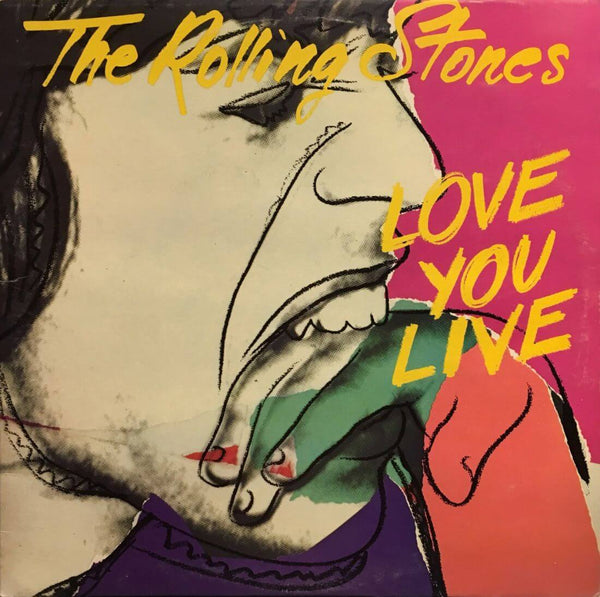 Love You Live - Rolling Stones Album Cover Art - Andy Warhol - Pop Art Print - Life Size Posters