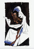 M F Husain - Mother Teresa III - Posters