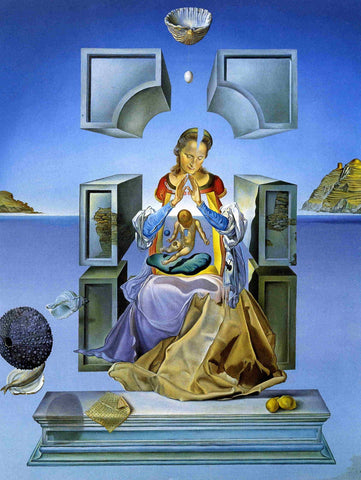 Madonna of Port Lligat - Canvas Prints by Salvador Dali