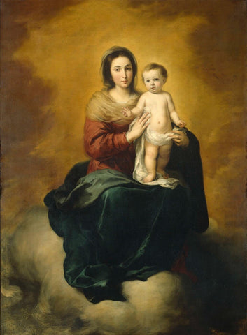 Madonna and Child  - Bartolome Esteban Murillo - Posters