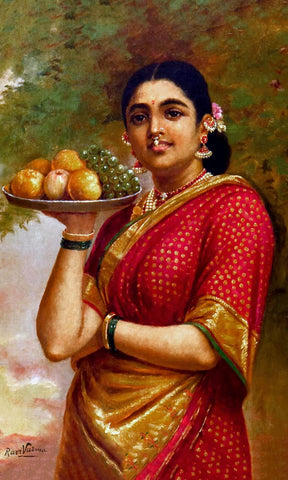 Maharashtrian Lady - Raja Ravi Varma Painting Reprint | Portrait, Indian  women painting, Famous art paintings