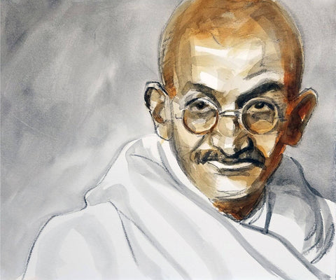 Gandhiji Painting by Naavya Vishal Jariwala