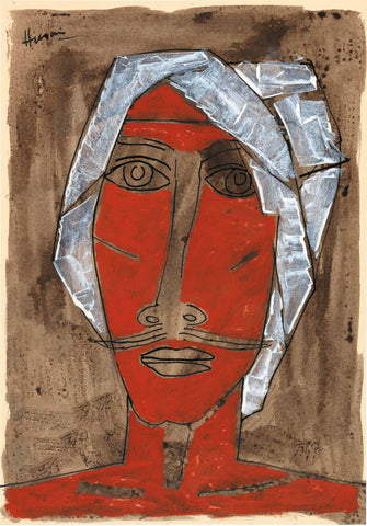 Man In A Turban - Maqbool Fida Husain - Large Art Prints