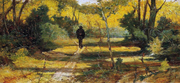 Man In The Woods - Giovanni Fattori - Art Prints