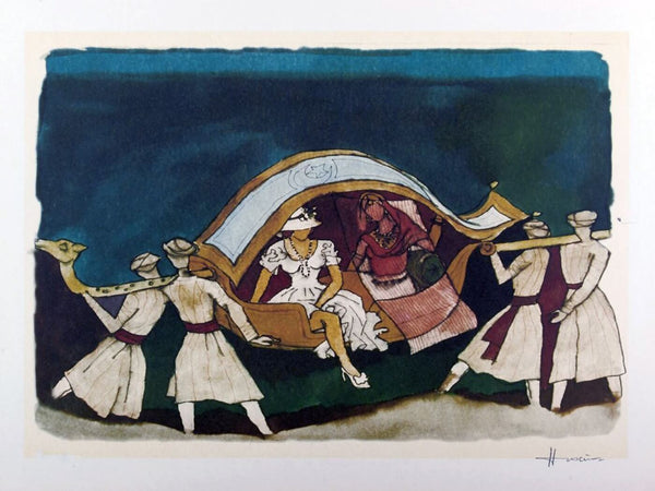 Maqbool Fida  Husain  - Images Of The Raj - 2 - Canvas Prints