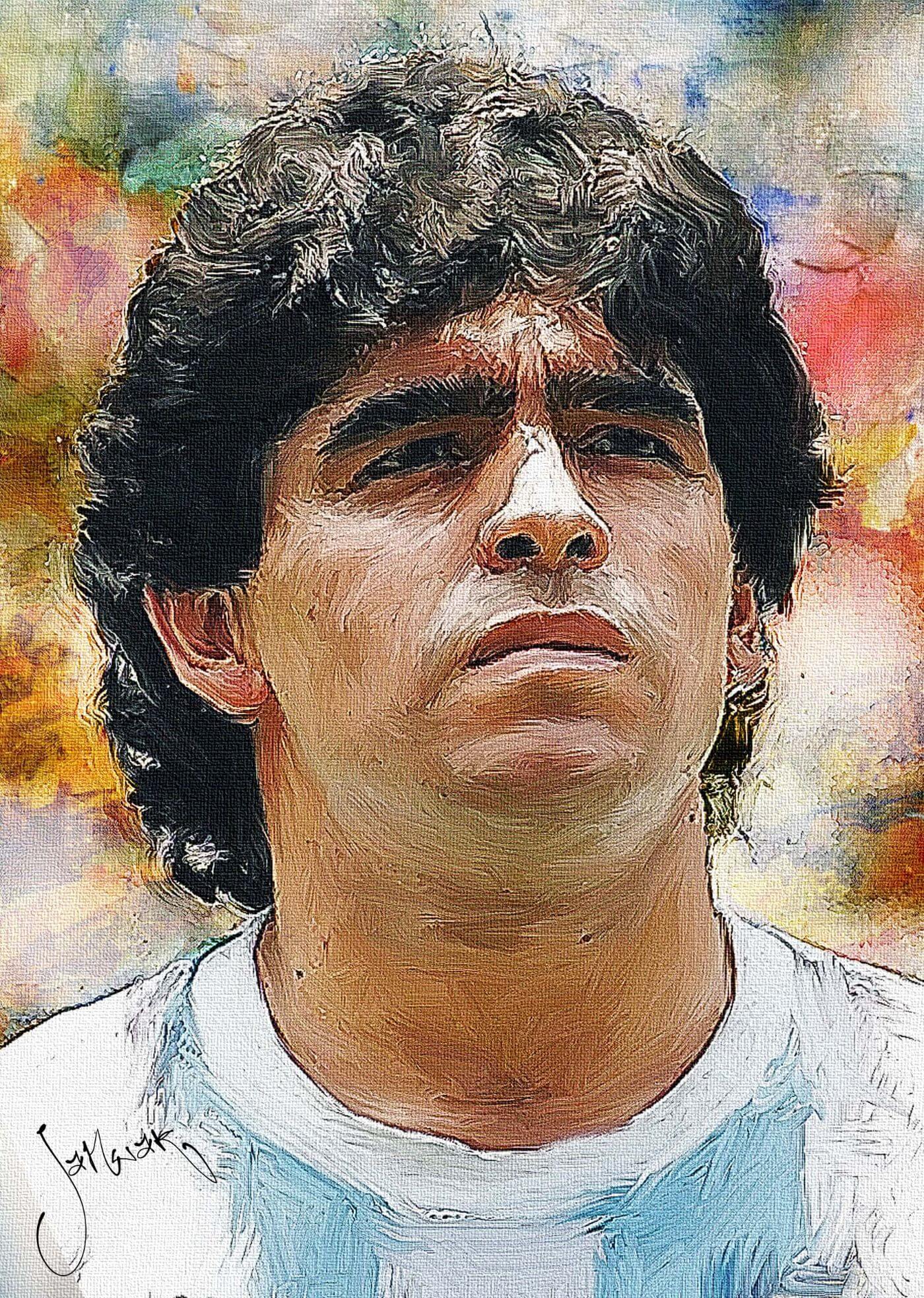 EDMIRE Maradona Pele Zidane Canvas Poster Wall Art Decoration Picture  Painting for Living Room Bedroom Decoration No Frame 40x60cm : :  Home & Kitchen