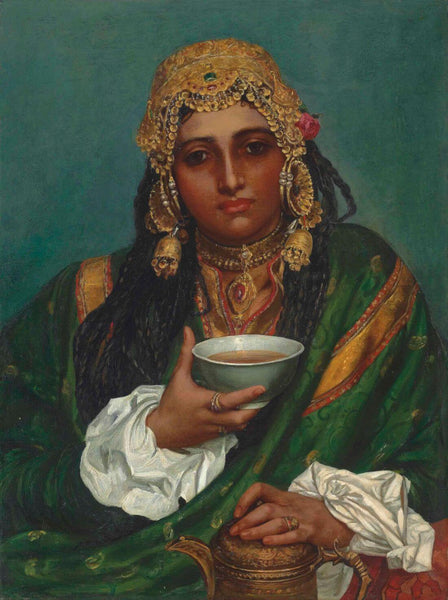 Martaba, A Kashmiri Girl - Valentine Cameron Prinsep - Orientalist Painting of India - Framed Prints