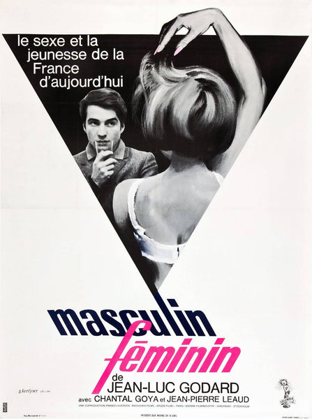 Masculin Feminin - Jean-Luc Godard - French New Wave Cinema Poster - Posters