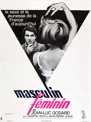 Masculin Feminin - Jean-Luc Godard - French New Wave Cinema Poster - Life Size Posters